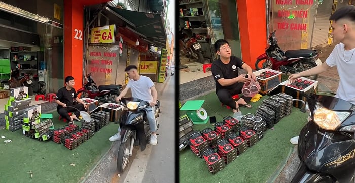Фото - Уличные торговцы Вьетнама торгуют видеокартами на развес