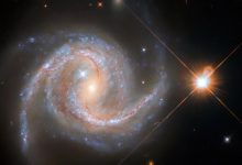 Фото - Космический телескоп Hubble сфотографировал спиральную галактику, похожую на Млечный путь